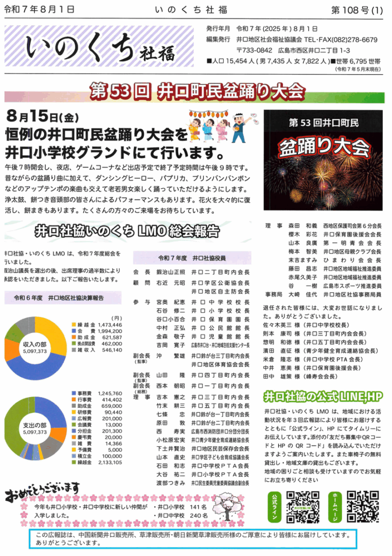 井口社協 広報誌第１０８号